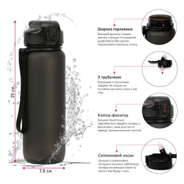 Бутылка для воды Line Art Grassa 800 мл красный (60014318LA-02) фото №7