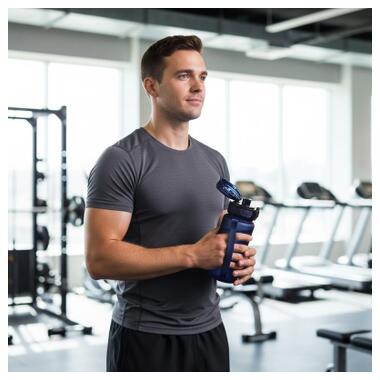 Бутылка для воды Line Art La Plata 600 мл темно-синий (60014118LA-44) фото №6