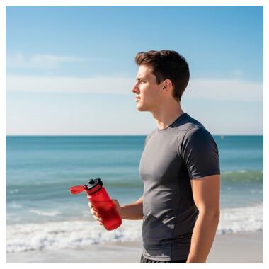 Бутылка для воды Line Art La Plata 600 мл красный (60014118LA-02) фото №6