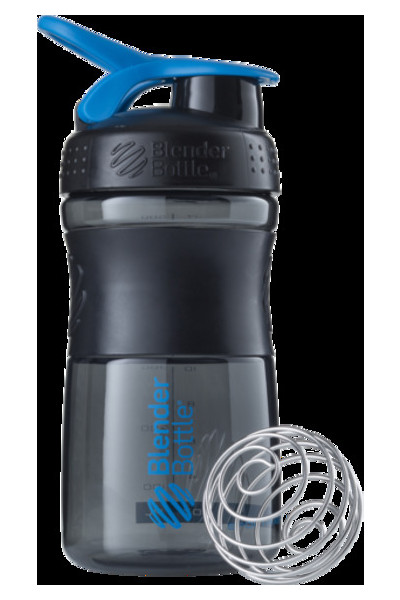 Спортивна пляшка-шейкер BlenderBottle SportMixer 590ml Black/Cyan (ORIGINAL) (VZ55SM 20oz Black/Cyan) Blender Bottle фото №3