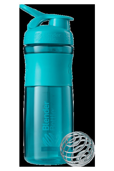 Спортивная бутылка-шейкер BlenderBottle SportMixer 820ml Teal (ORIGINAL) (VZ55SM 28oz Teal) Blender Bottle фото №2