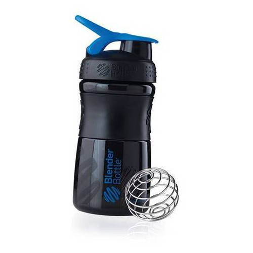 Шейкер Blender Bottle SportMixer 590 мл Чорно-блакитний (09234003) фото №1