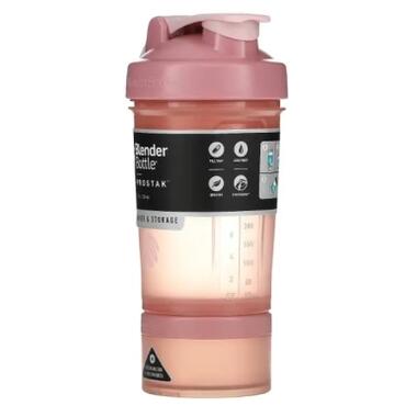 Шейкер спортивний BlenderBottle ProStak 22oz/650ml з 2-ма контейнерами Rose Pink (PS 22oz Rose_Pink) фото №8