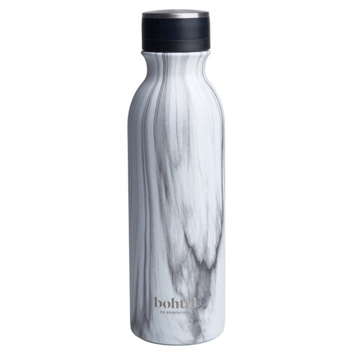 Шейкер Smartshake Bohtal Insulated Flask White Marble 600 мл фото №1