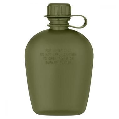Фляга тактична в чохлі 2E Flask WB01 1л з кухлем для їжі оливковий (2E-TACFWB01-ODGN) фото №1