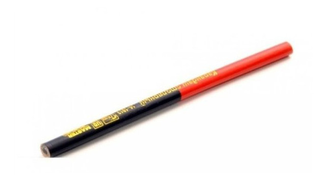 Карандаши столярные Master Tool двухцветные 176мм (12шт) (14-1813) фото №1