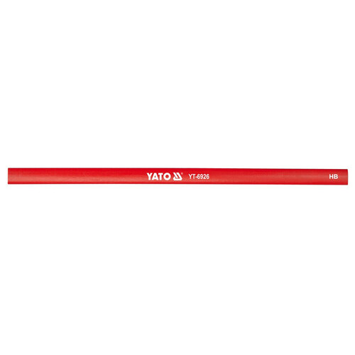 Олівець столярний Yato 245х12мм 144шт червоний (YT-6926) фото №1