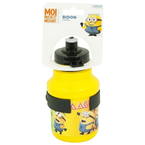 Велосипедна пляшка Minionki 350 ml жовта з ручкою inSPORTline (800235) фото №3