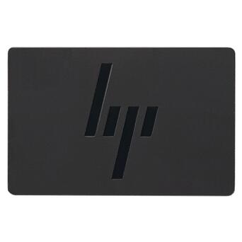 Наклейка на ноутбук HP металева 65х45 мм, темні букви (235562) фото №2