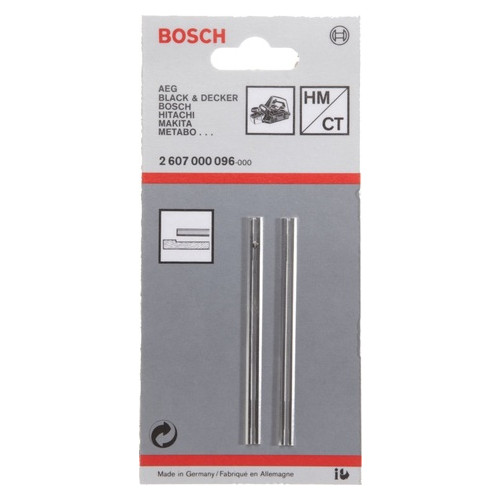 Нож для рубанка Bosch 82 мм 2шт (2607000096) фото №1