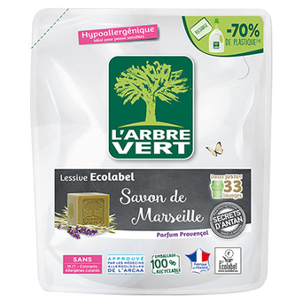 Гель для прання L'Arbre Vert Марсельське мило запасний блок 1.5 л (3450601043253) фото №1
