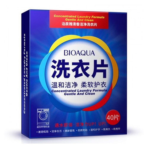 Салфетки для стирки белья BioAqua 40 шт. (10054) фото №1