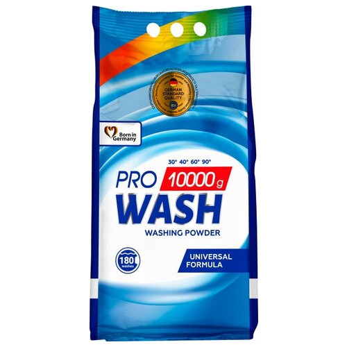 Порошок для прання універсальний 2K Pro Wash 722089 10 кг фото №1