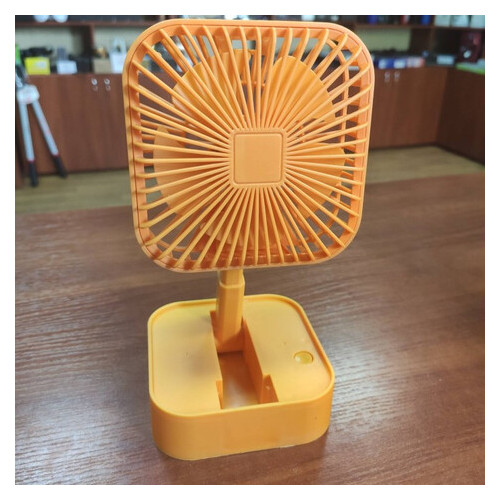 Мини вентилятор настольный Mini Fan JY-1129 Usb Оранжевый фото №1