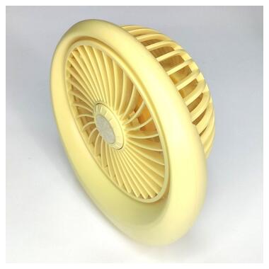 Портативний настільний міні вентилятор Mini Fan DianDi SQ1978A, Жовтий (49363) фото №2