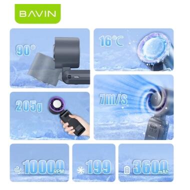 Вентилятор BAVIN BF-004 ICE CUBE TURBO FUN 10000RPM Violet (BF-004 VL) фото №8