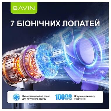 Вентилятор BAVIN BF-004 ICE CUBE TURBO FUN 10000RPM Violet (BF-004 VL) фото №5