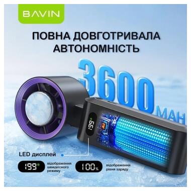Вентилятор BAVIN BF-004 ICE CUBE TURBO FUN 10000RPM Violet (BF-004 VL) фото №6