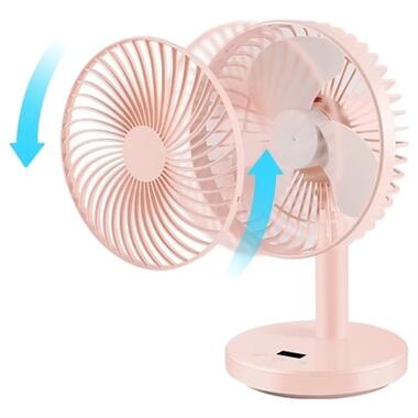 Вентилятор Jisulife Desktop small fan 01 Pink фото №2