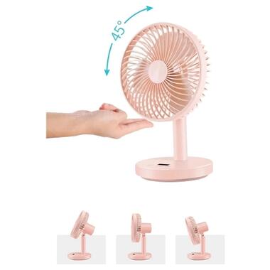 Вентилятор Jisulife Desktop small fan 01 Pink фото №3