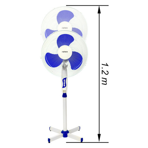 Вентилятор білий із синім Rotex RAF42-B фото №3