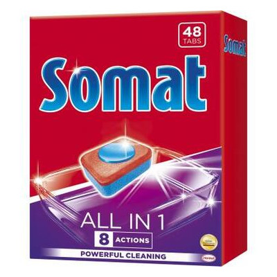 Таблетки для посудомийних машин Somat All in 1 48 шт (9000101347975) фото №1