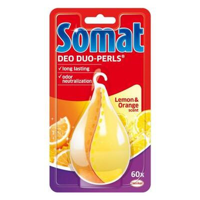 Таблетки для посудомийних машин Somat ароматизатор Deo Duo-Pearls Lemon & Orange (9000101000436) фото №1