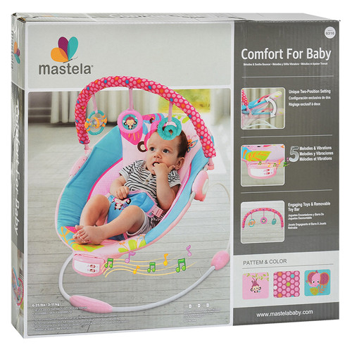 Детский шезлонг Mastela Comfort for Baby Сине-розовый (6316) (157536) фото №5