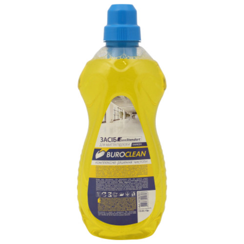 Засіб для миття підлоги Buroclean EuroStandart лимон 1 л (4823078922823) фото №1