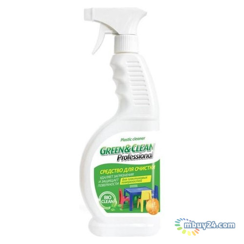 Средство для чистки пластиковых поверхностей Green&Clean Professional 650 мл. фото №1