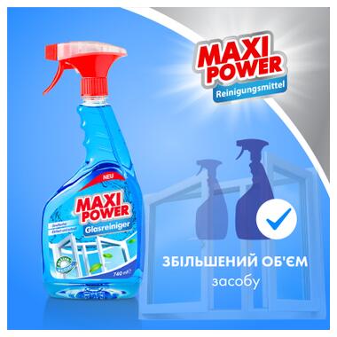 Засіб для миття скла Maxi Power 740 мл (4823098410782) фото №3