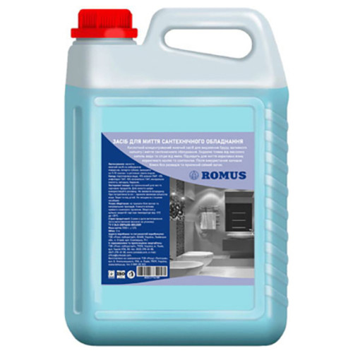 Рідина для чищення ванн Romus для сантехніки 5 л (4820137761385) фото №1