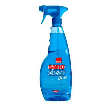 Засіб для миття скла Sano Clear Blue 1 л (7290005425646) фото №1