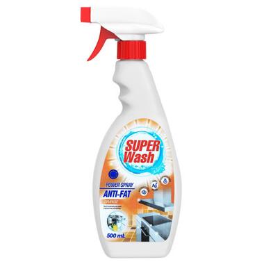 Спрей для чищення кухні Super Wash Анти-жир з ароматом апельсина 500 мл (4820096034231) фото №1