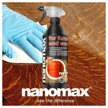 Засіб для догляду за меблями Nanomax Pro Для для миття виробів із дерева 1000 мл (5901549955095) фото №2