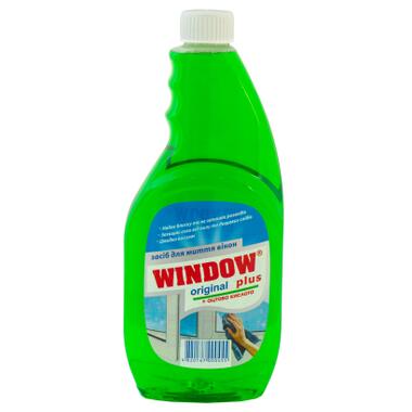 Засіб для миття скла Window Plus З оцтовою кислотою запаска 500 мл (4820167000455) фото №1