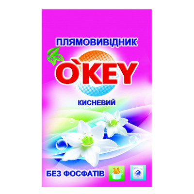 Засіб для видалення плям Okey з ензимами 200 г (4820049381351) фото №1