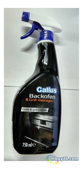 Средство для чистки печи и гриля Gallus Backofen & Grill-Rainiger 750 мл фото №1