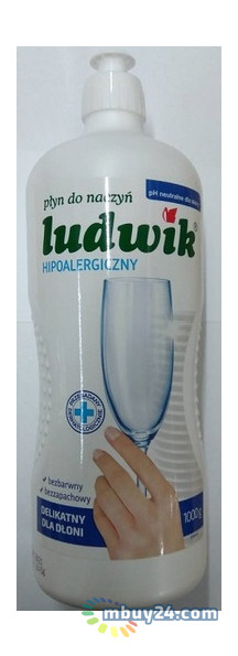 Жидкость для мытья посуды Ludwik Hipoalergiczny 1 л Польша фото №1