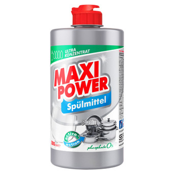 Засіб для ручного миття посуду Maxi Power Платинум 500 мл (4823098411949) фото №1