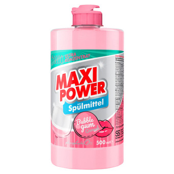 Засіб для ручного миття посуду Maxi Power Бабл Гам 500 мл (4823098411963) фото №1