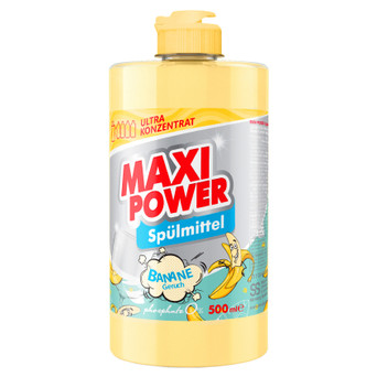 Засіб для ручного миття посуду Maxi Power Банан 500 мл (4823098411956) фото №1