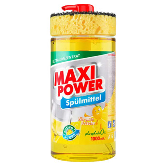 Засіб для ручного миття посуду Maxi Power Лимон 1000 мл (4823098400929) фото №1