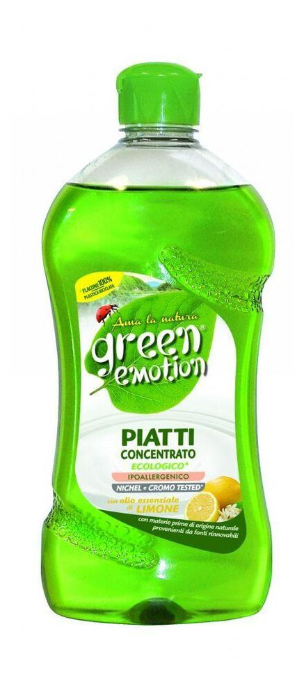 Засіб для миття посуду Green Emotion Piatti Limone 500мл фото №1