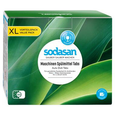 Таблетки для посудомийних машин Sodasan органічні 50 шт. (4019886024563) фото №1