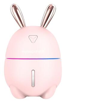 Зволожувач повітря дитячий Humidifier Rabbit LED 2в1 Зайчик Рожевий фото №25