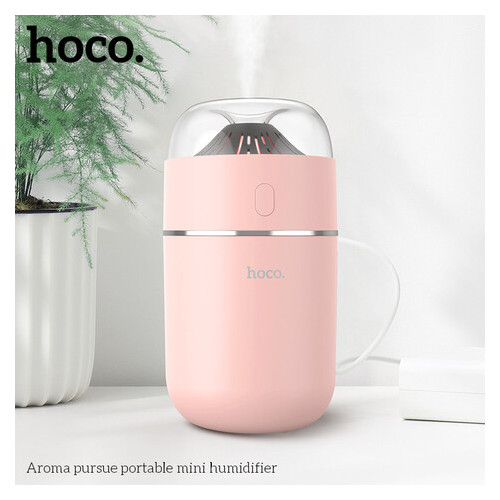Увлажнитель воздуха Hoco Aroma pursue portable mini humidifier pink (12514) фото №5