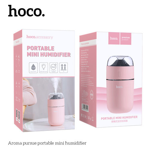 Увлажнитель воздуха Hoco Aroma pursue portable mini humidifier pink (12514) фото №7