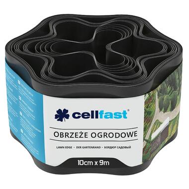 Стрічка газонна Cellfast бордюрна хвиляста 10см x 9м чорна (30-031H) фото №1