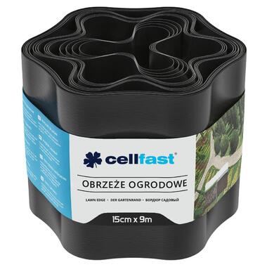 Стрічка газонна Cellfast бордюрна хвиляста 15см x 9м чорна (30-032H) фото №1
